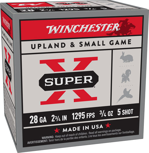 Winchester 28 Gauge X285 Super X Heavy Game Load 2.75" 3/4oz 5 Shot