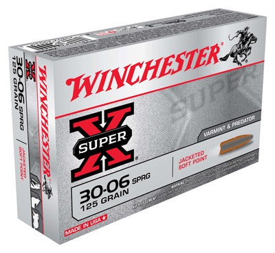 Winchester .30-06 Springfield X30062 Super-X Pointed Soft Point PSP 125 Grain
