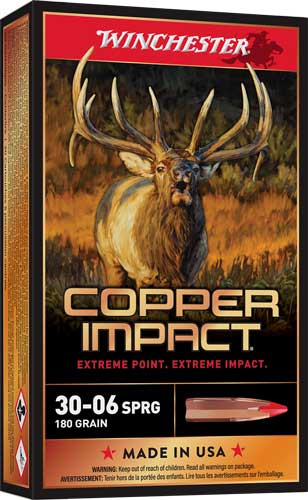 Winchester .30-06 Springfield X3006CLF2 Copper Impact Copper Extreme Point Lead-Free 180 Grain
