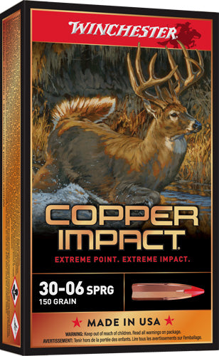 Winchester .30-06 Springfield X3006CLF Copper Impact Copper Extreme Point Lead-Free 150 Grain