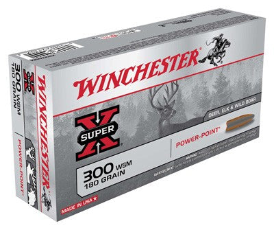 Winchester .300 WSM X300WSM Super-X Power-Point Pointed Soft Point PSP 180 Grain