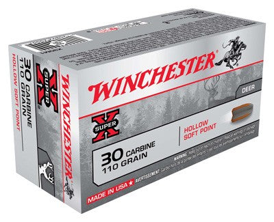 Winchester .30 Carbine X30M1 Super X Hollow Soft Point 110 Grain