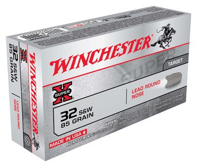Winchester .32 S&W Long X32SWP SUPER-X Lead Round Nose LRN 85 Grain