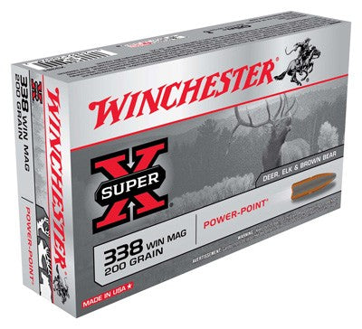 Winchester .338 Winchester Magnum X3381 Super X Power-Point 200 Grain