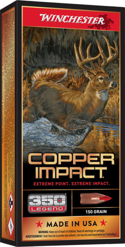 Winchester .350 Legend X350CLF Deer Season XP Copper Impact Copper Extreme Point Lead-Free 150 Grain