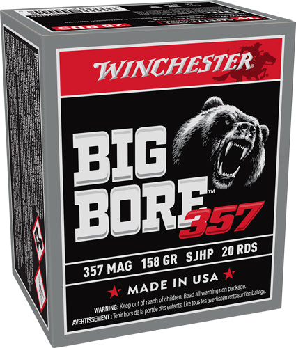 Winchester .357 Magnum X357MBB Big Bore Semi Jacketed Hollow Point HP 158 Grain