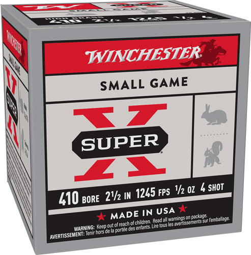 Winchester .410 Bore X414 Super X Heavy Game Load 2.5" 1/2oz 4 Shot