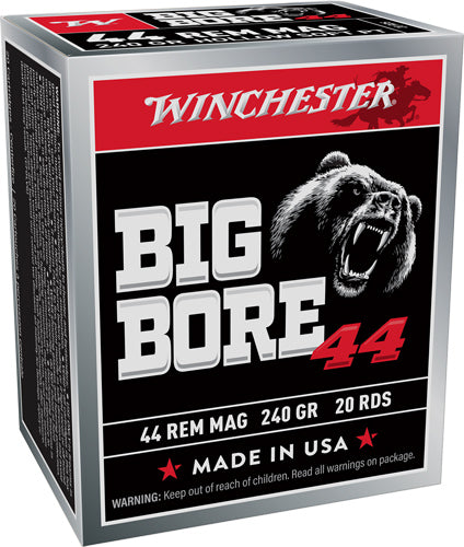 Winchester .44 Magnum X44MBB Big Bore Semi Jacketed Hollow Point HP 240 Grain