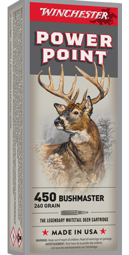 Winchester .450 Bushmaster X4501 SUPER-X Power-Point 260 Grain