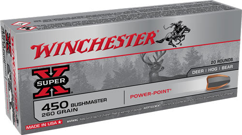 Winchester .450 Bushmaster X4501 SUPER-X Power-Point 260 Grain