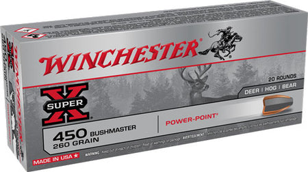 Winchester .450 Bushmaster X4501 SUPER-X Power-Point 260 Grain