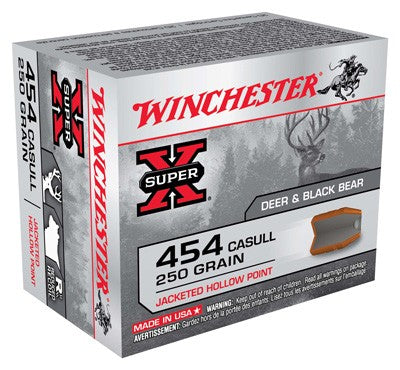 Winchester .454 Casull X454C3 SUPER-X Jacketed Hollow Point JHP 250 Grain