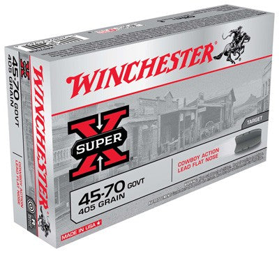 Winchester .45-70 Government X4570CB Super X Cowboy Action Lead Flat Nose 405 Grain