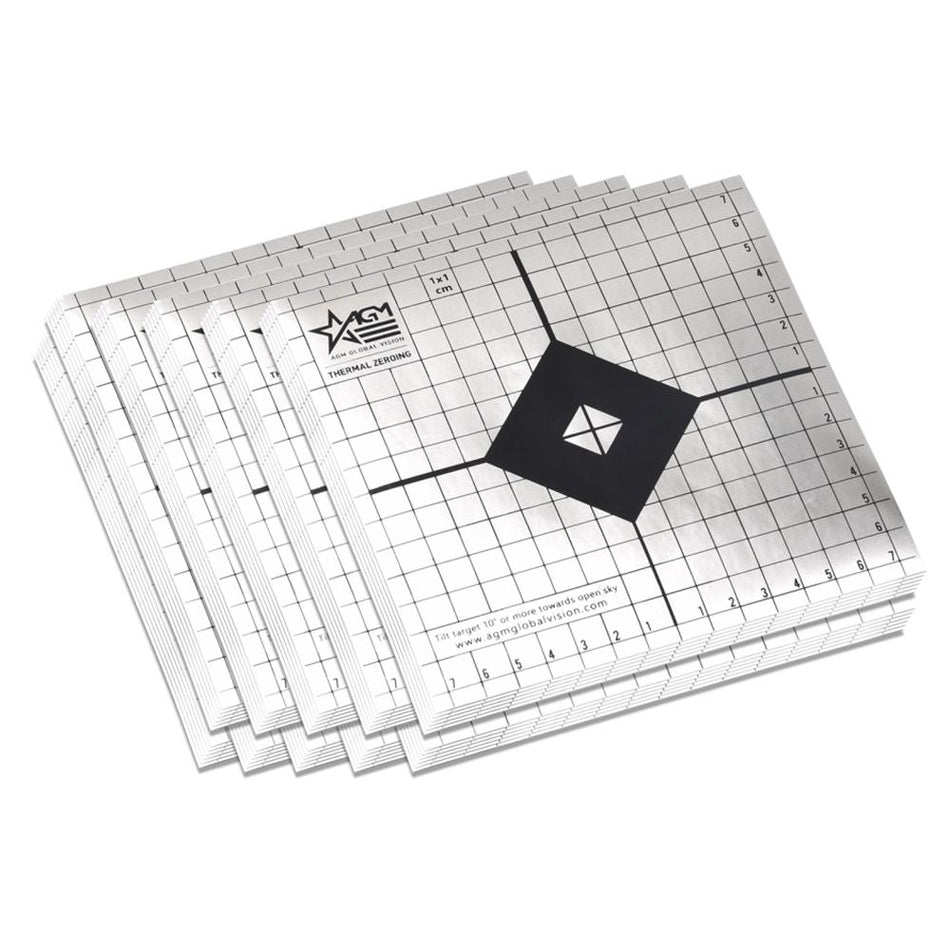AGM Thermal Targets Pack of 50 - Passive 15x15cm Grid Targets for Night and Day Use