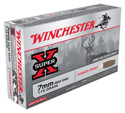 Winchester 7mm Remington Mag X7MMR2 Super X Power-Point 175 Grain
