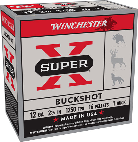 Winchester 12 Gauge XB121VP25 Super X 2.75" 1 Buck Shot