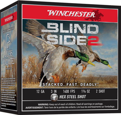 Winchester 12 Gauge XBS1232 Blind Side 2 020892026865 3" 1-3/8oz 2 Shot