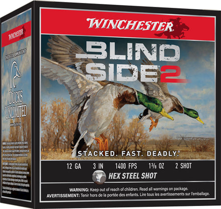Winchester 12 Gauge XBS1232 Blind Side 2 020892026865 3" 1-3/8oz 2 Shot