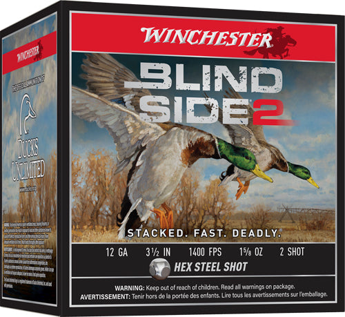 Winchester 12 Gauge XBS12L2 Blind Side 2 020892026940 3.5" 1-5/8oz 2 Shot