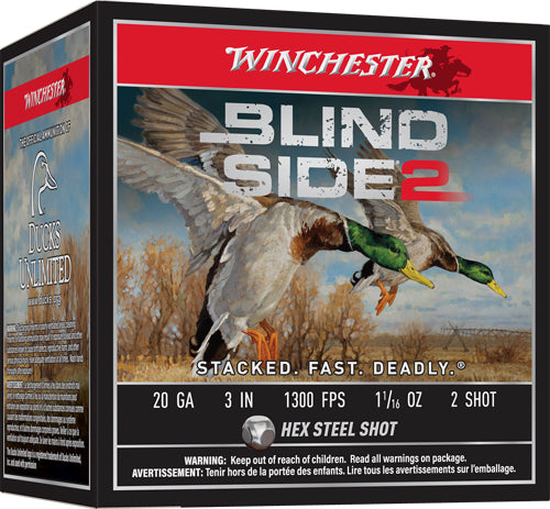 Winchester 20 Gauge XBS2032 Blind Side 2 020892026926 3" 1-1/16oz 2 Shot