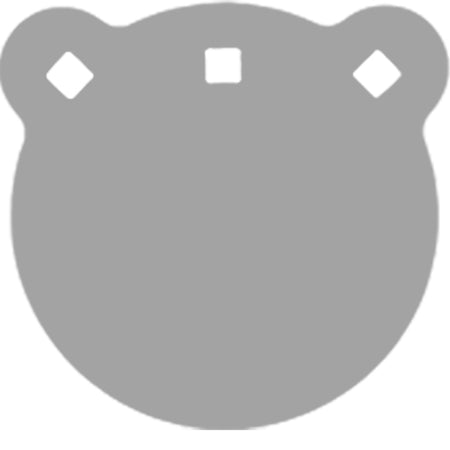 AR500 BASH Gong Target Round 6 Inch, 1/2" Thick