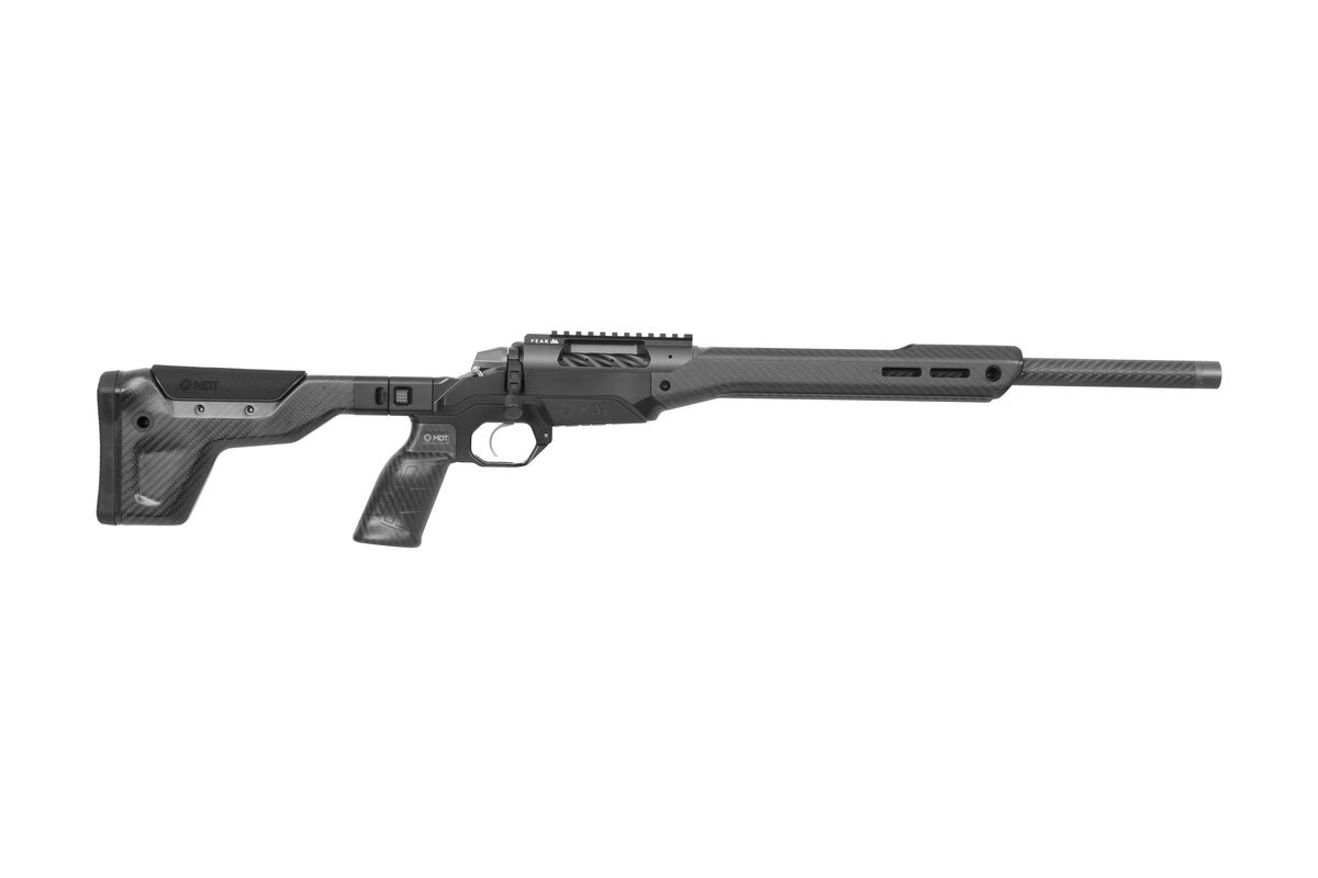 Weatherby 3WAMC22CMR0B 307 Alpine MDT Carbon 22 Creedmoor 3+1 18" Carbon Fiber Threaded Barrel, Carbon Gray Cerakote Steel Receiver w/Picatinny Rail, Arca Rail Forend, Black HNT26 MDT Chassis Carbon F