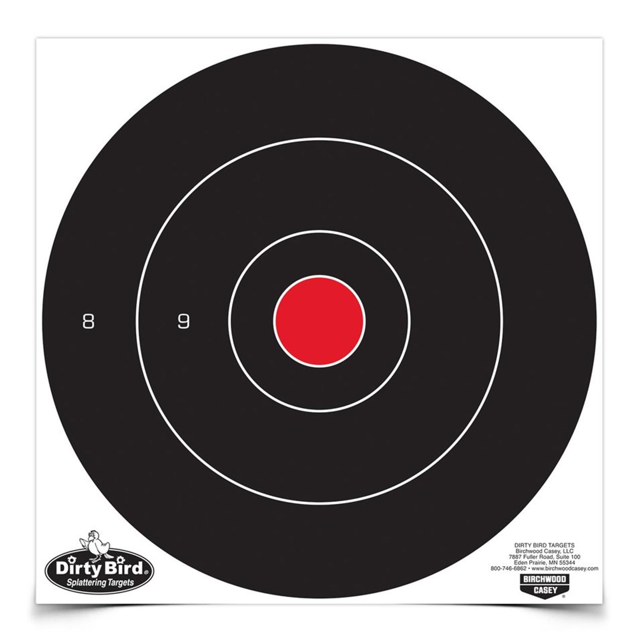 Birchwood Casey Dirty Bird 12" Bull's-Eye Target Pack of 100