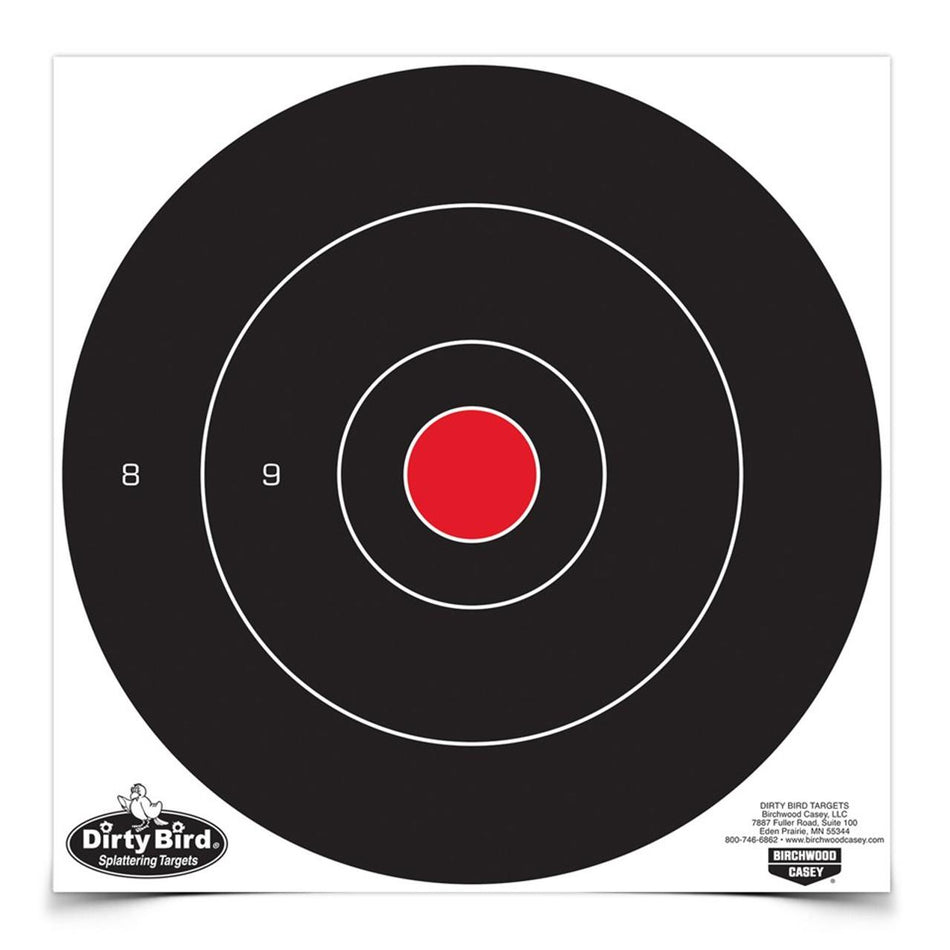 Birchwood Casey Dirty Bird 12" Bull's-Eye Target Pack of 100