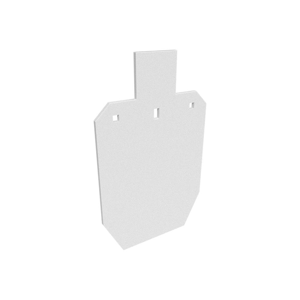 Birchwood Casey 3/8" AR500 Steel IPSC Silhouette Target with White Finish