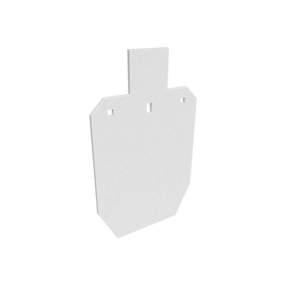 Birchwood Casey 3/8" AR500 Steel IPSC Silhouette Target with White Finish