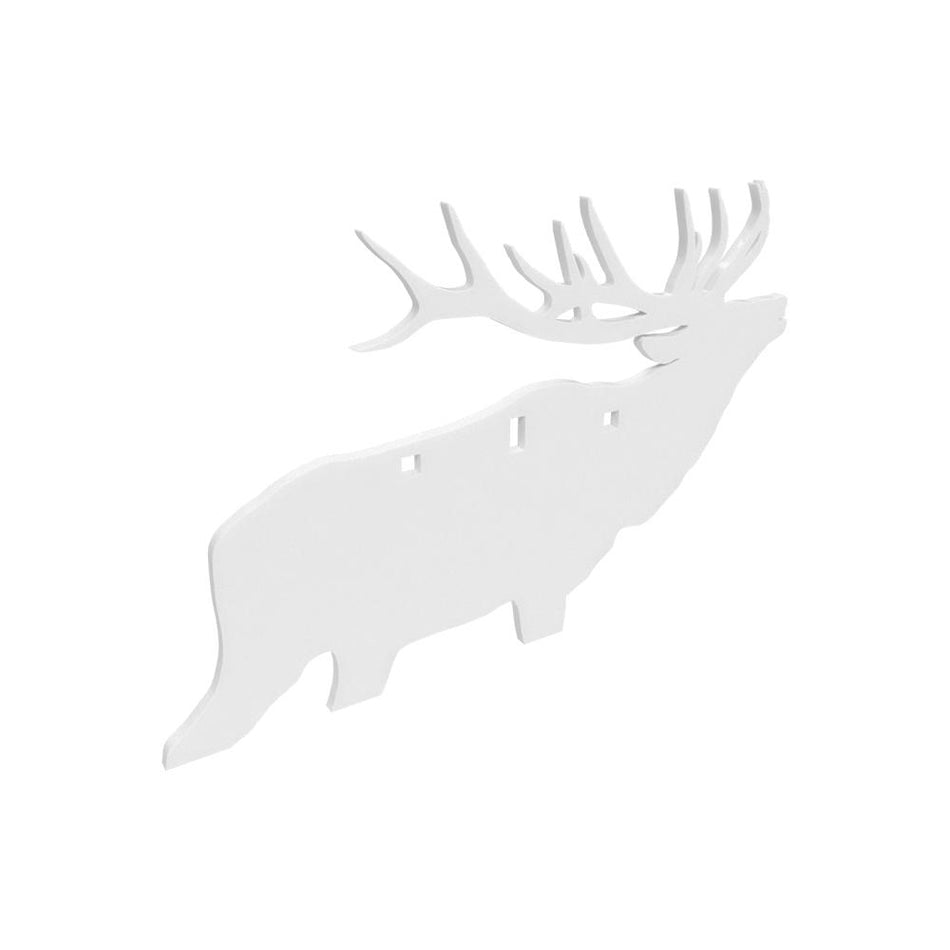 Birchwood Casey 3/8" AR500 Steel 3-Hole Elk Silhouette Plate Target