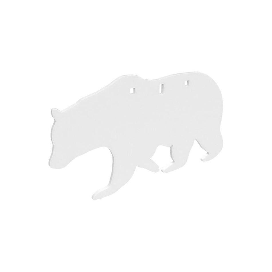 Birchwood Casey AR500 Steel 3-Hole Bear Silhouette Plate Target 3/8"