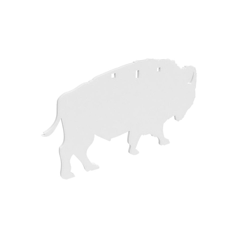 Birchwood Casey 3/8" AR500 Steel Bison Silhouette Plate Target with 3 Holes