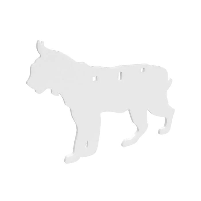 Birchwood Casey AR500 Steel 1-Hole Bobcat Animal Silhouette Target