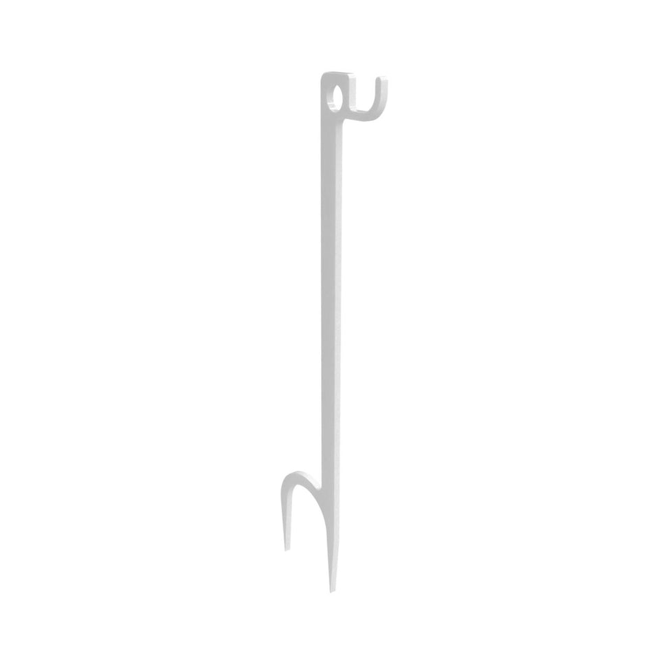 Birchwood Casey Steel Ground Stake Target Hanger Single Hook White 30 Inch
