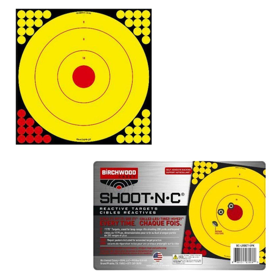 Birchwood Casey Long Range Bullseye Target Pack - 5ct