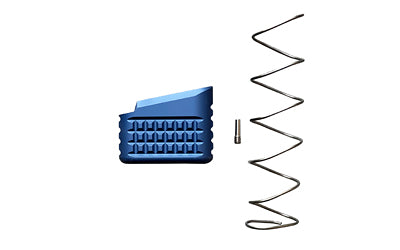 Backup Tactical Blue Aluminum Mag Extension for Glock 17/19/22/23, Plus 5 Rounds, Includes Spring G1923MEXT-BLU