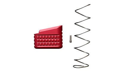 Backup Tactical Red Aluminum Mag Extension for Glock 17/19/22/23, Plus 5 Rounds, Includes Spring G1923MEXT-RED