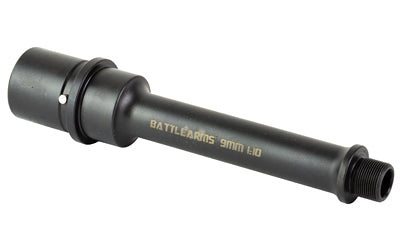 Battle Arms Development 9MM Lightweight AR Rifle Barrel, 5.25 Inch, 1/2x36 Thread, Nitride Black