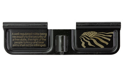 Battle Arms Development AR-15 Laser Engraved Dust Cover, 2nd Amendment Engraving, Black Matte
