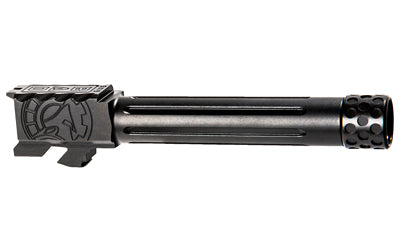 Battle Arms Development ONE:1 9mm Barrel, Fits Glock 19 Gen 3/4/5/19X, Threaded and Fluted, Black Finish