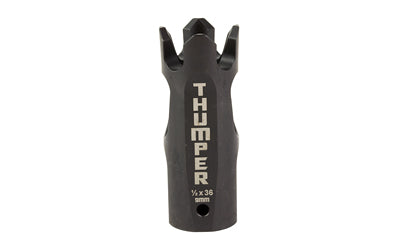 Battle Arms Development Thumper Compensator, 9MM, 1/2x36 Thread, Nitride Black Finish