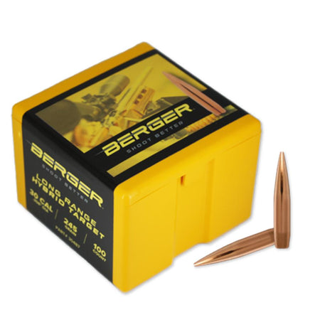 Berger Long Range Hybrid Target .30 Cal 245gr Bullets 100/ct