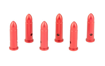 Birchwood Casey DuraCap Dummy Rounds 22LR CNC Machined Aluminum Red 6-Pack BC-DCTR-22LR