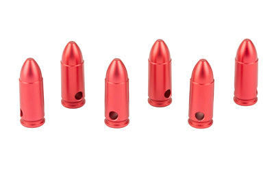 Birchwood Casey BC-DCTR-9MM DURACAP Dummy Rounds, 9mm Luger, Hard Anodized Aluminum, 6 Pack