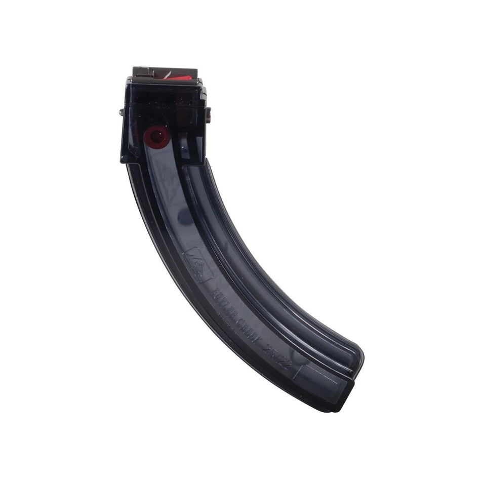 Butler Creek 25rd Steel Lips Banana Rifle Magazine for Ruger 10/22 .22 LR Smoke