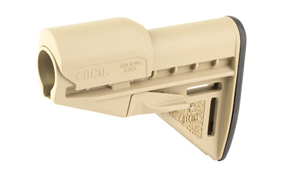 BCM GUNFIGHTER Mod 3 Rifle Stock with Marksman Riser Mil-Spec Buffer Tube FDE