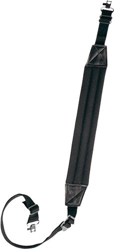 Bulldog 1" Deluxe Padded Black Rifle Sling with Swivels