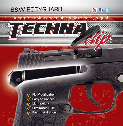 Techna Clip Right-Side Belt Clip Smith & Wesson Bodyguard Auto