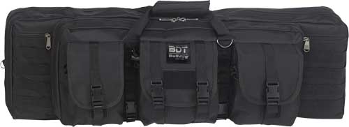 Bulldog BDT 36" Double Tactical Rifle Case with 3 Pockets Black